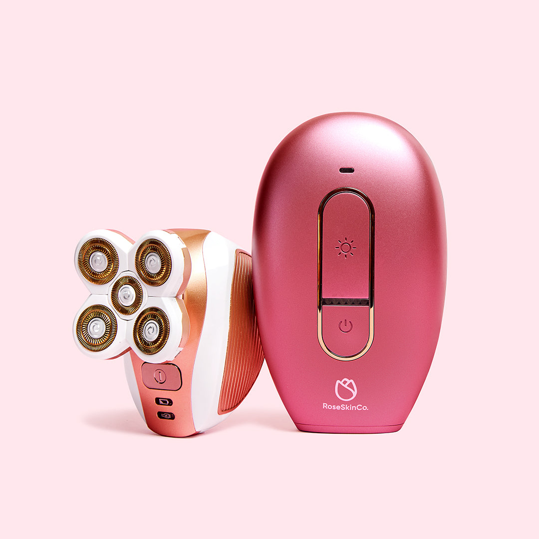 Silky Skin Bundle (Lumi 1 + 4D Shaver) – RoseSkinCo.
